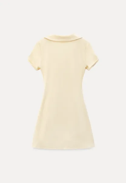 Short Sleeve V Neck Mini Dress