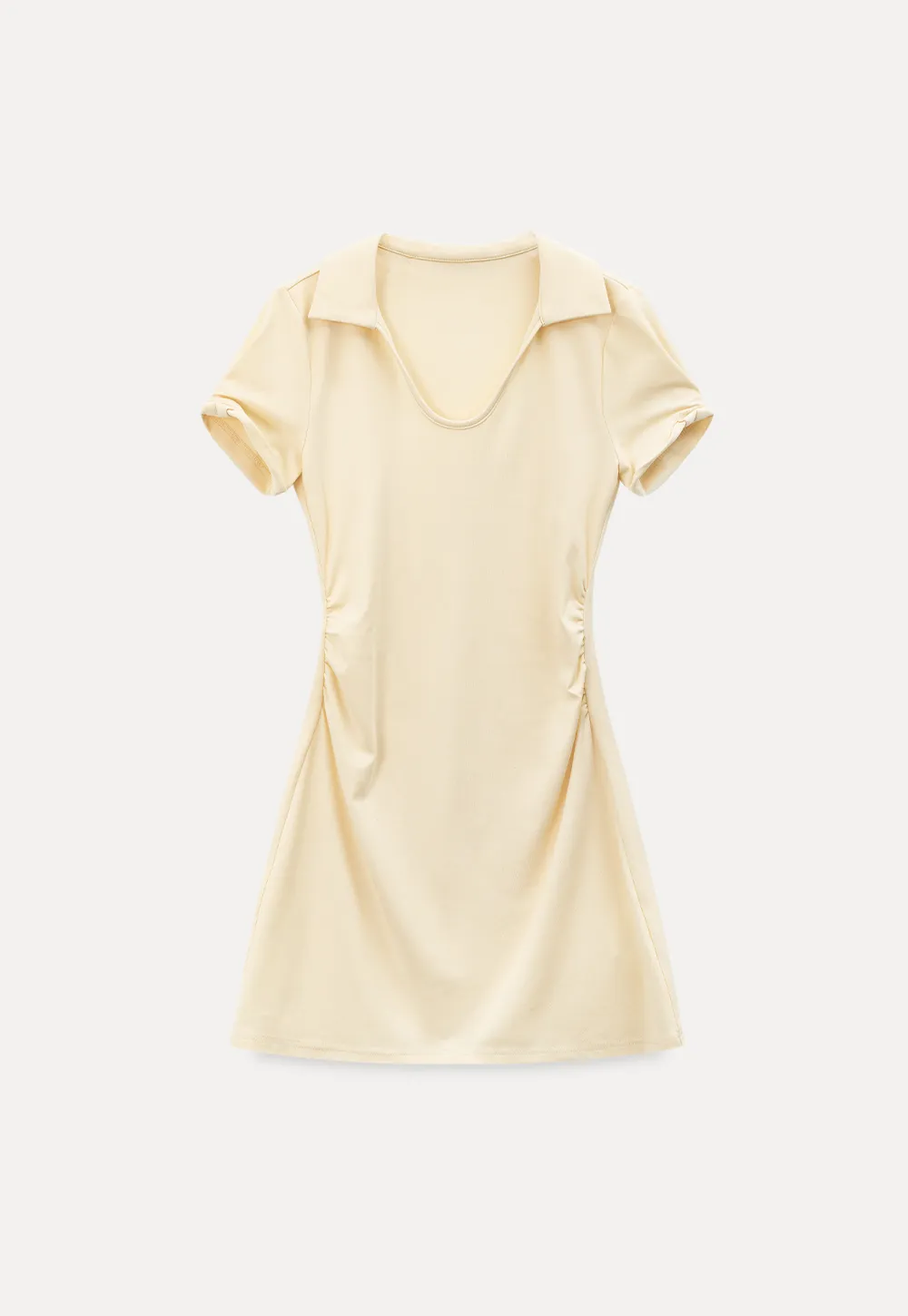 Short Sleeve V Neck Mini Dress