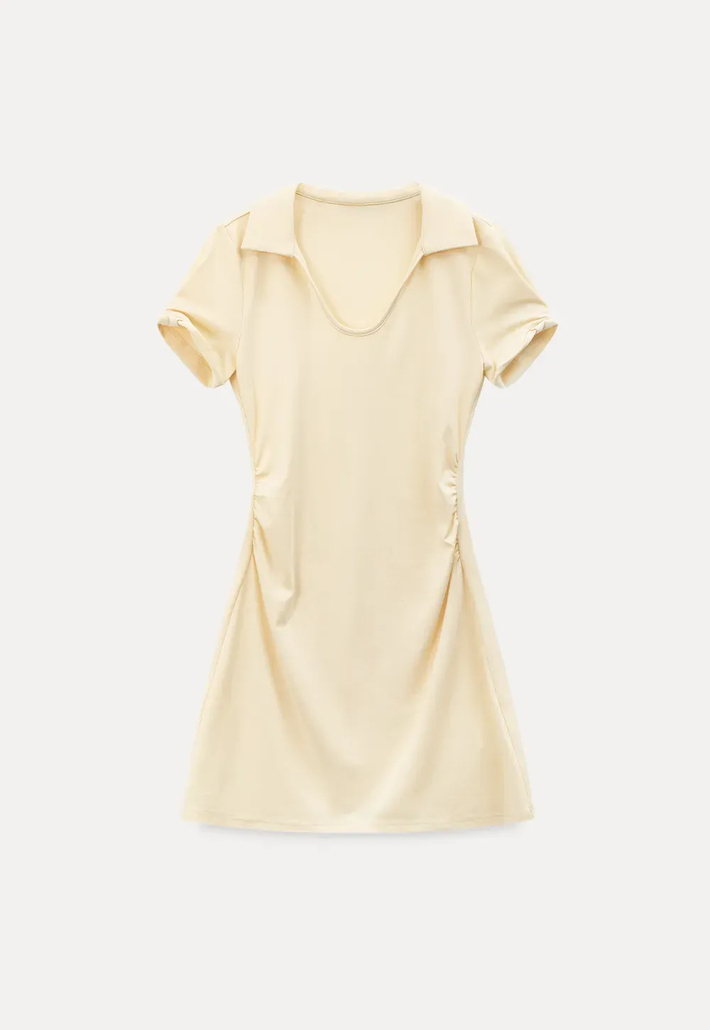 Short Sleeve V Neck Mini Dress