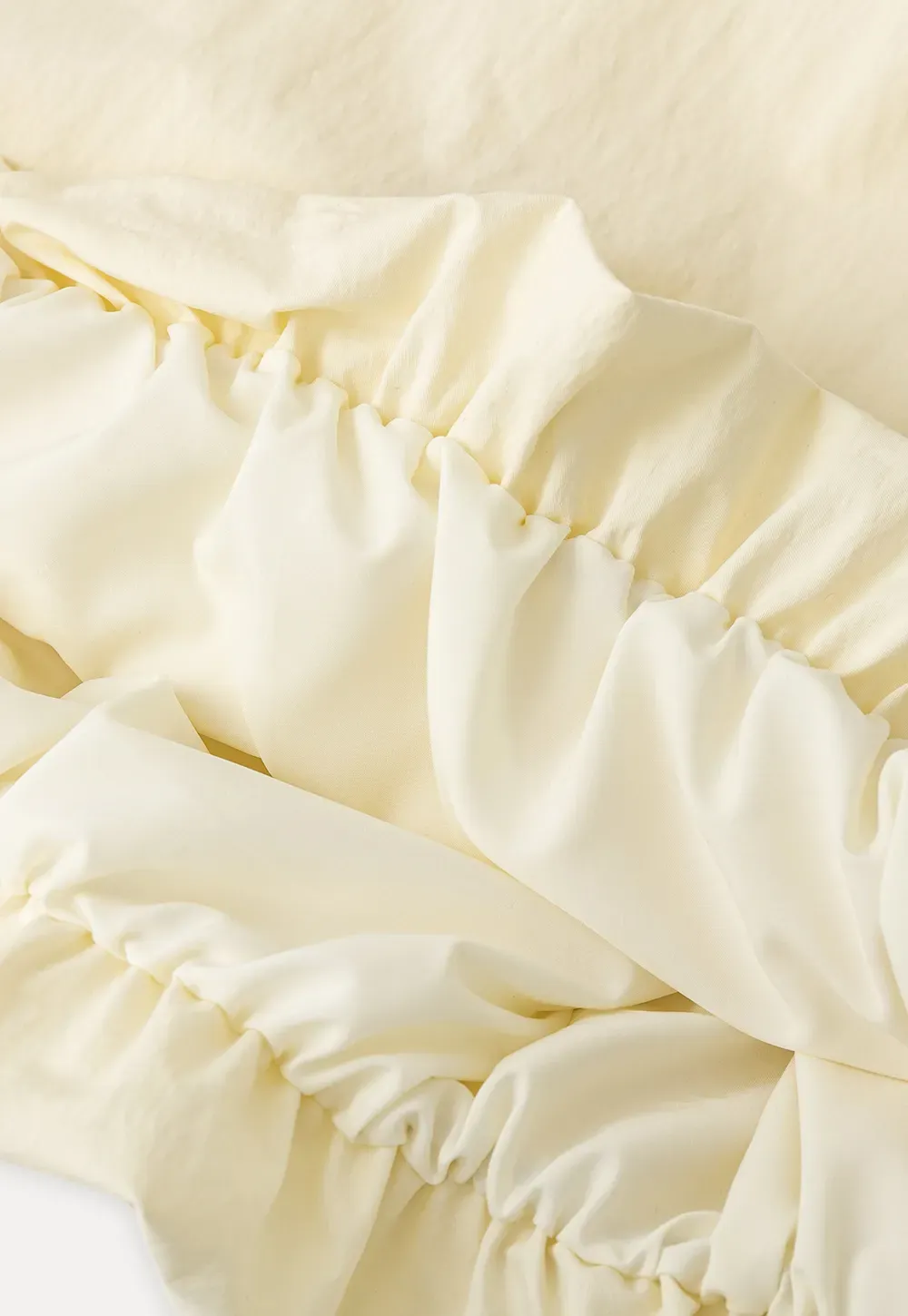 One shoulder ruffle dress with thin straps