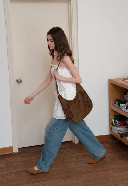 Eyelet lace trim tiered sleeveless dress with drawstring waist