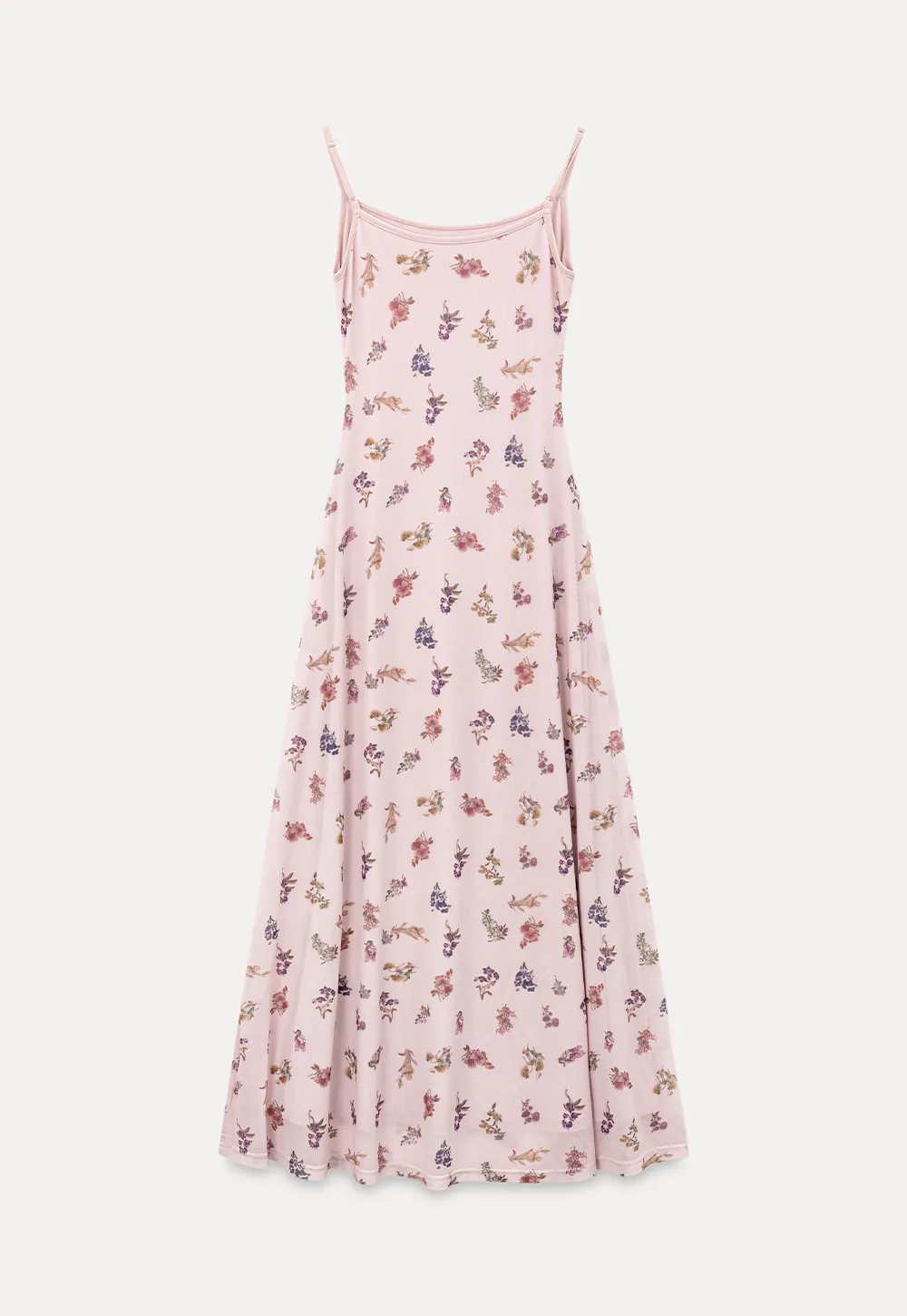 Floral Print Slip Dress with Thin Straps and Ruched Waist