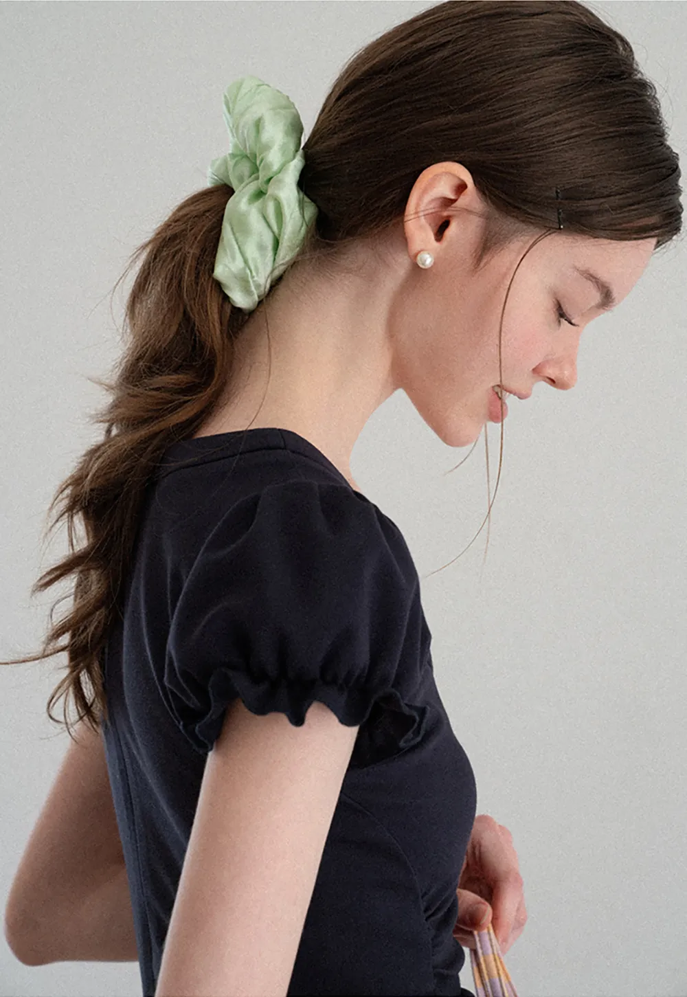 Puff Sleeve Square Neck Fit and Flare Dress