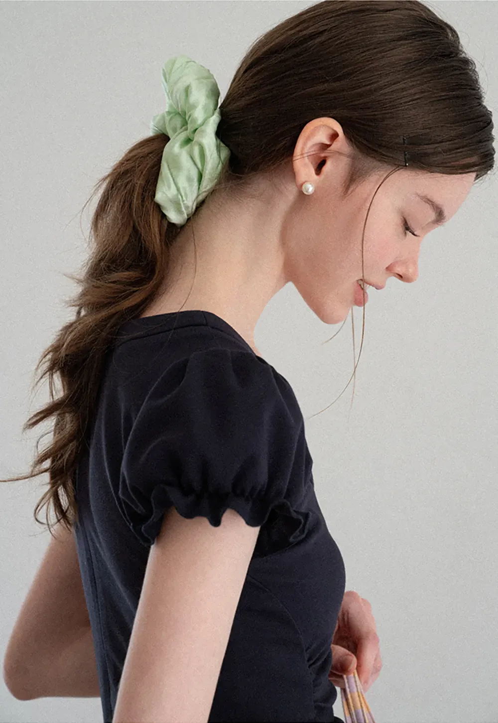 Puff Sleeve Square Neck Fit and Flare Dress