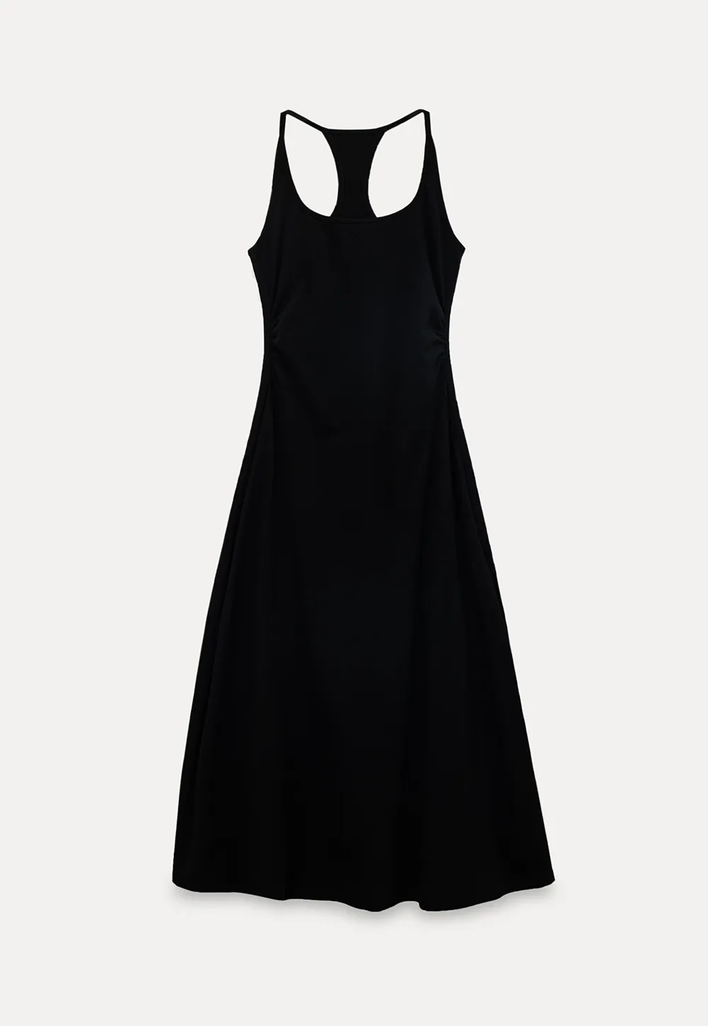 Square Neck Sleeveless Midi Dress