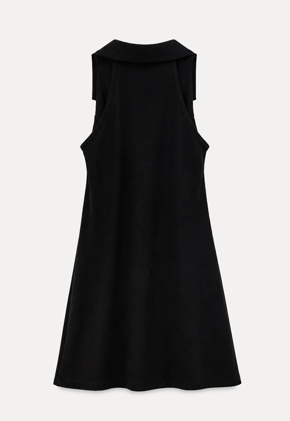 Halter Neck Zip Front Fitted Dress