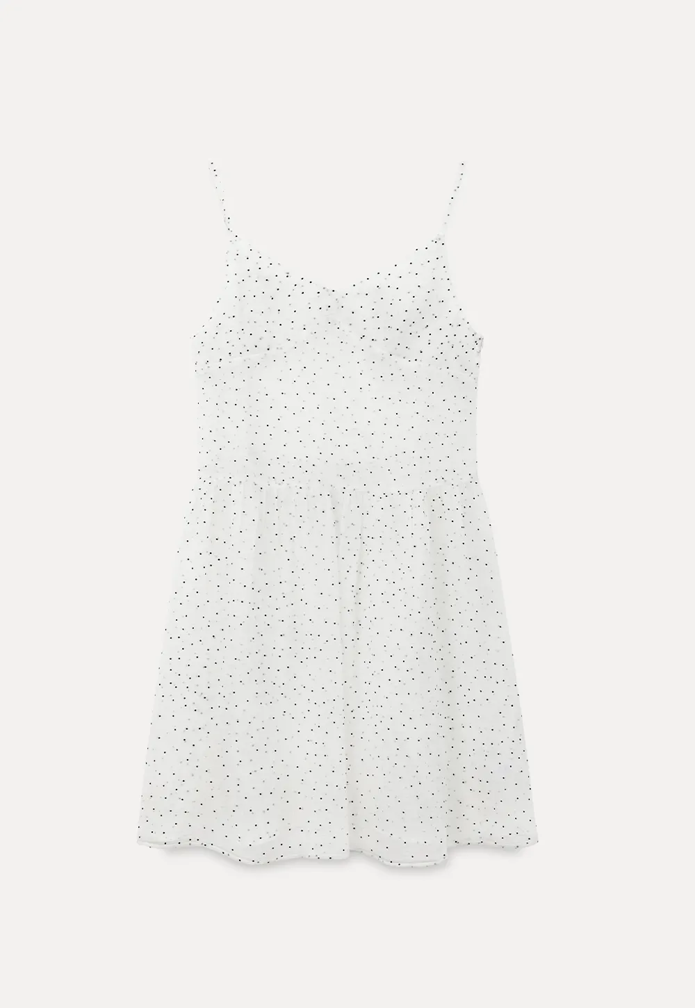 Embroidered Dot Pattern Layered T Shirt Dress