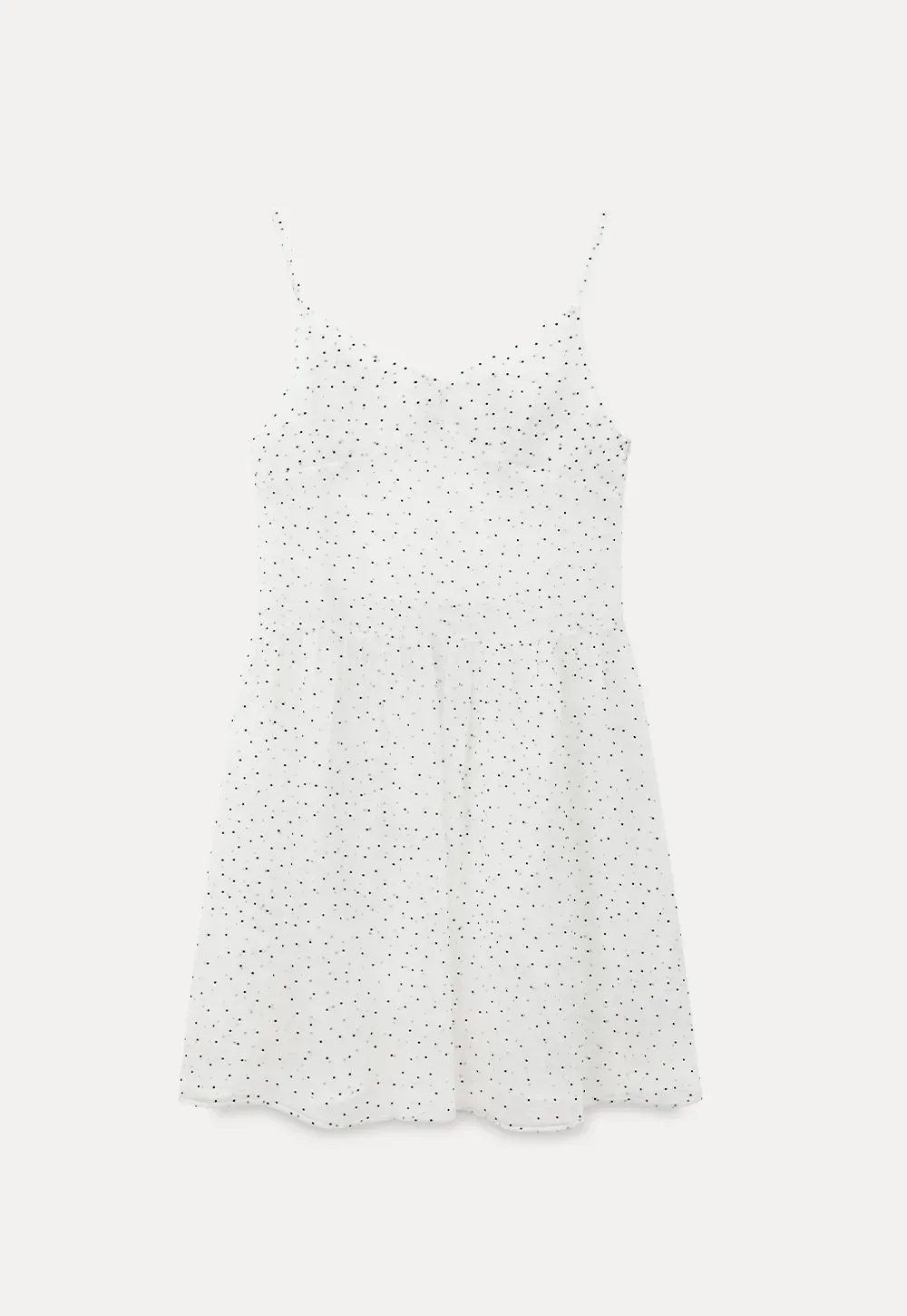 Embroidered Dot Pattern Layered T Shirt Dress