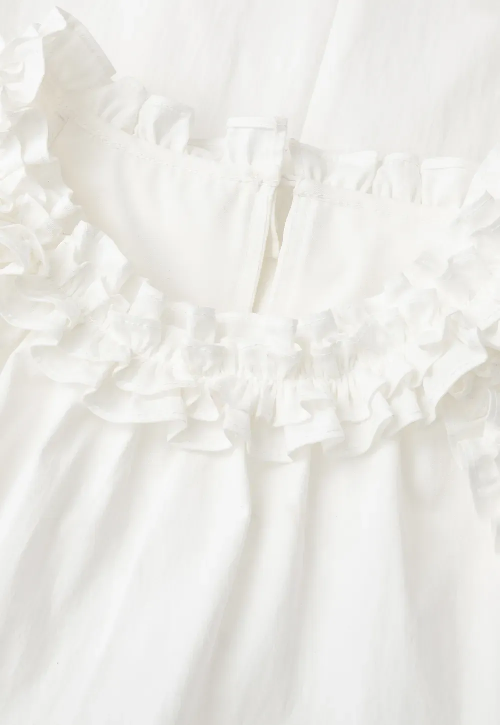 Ruffle Trim Sleeveless A Line Dress