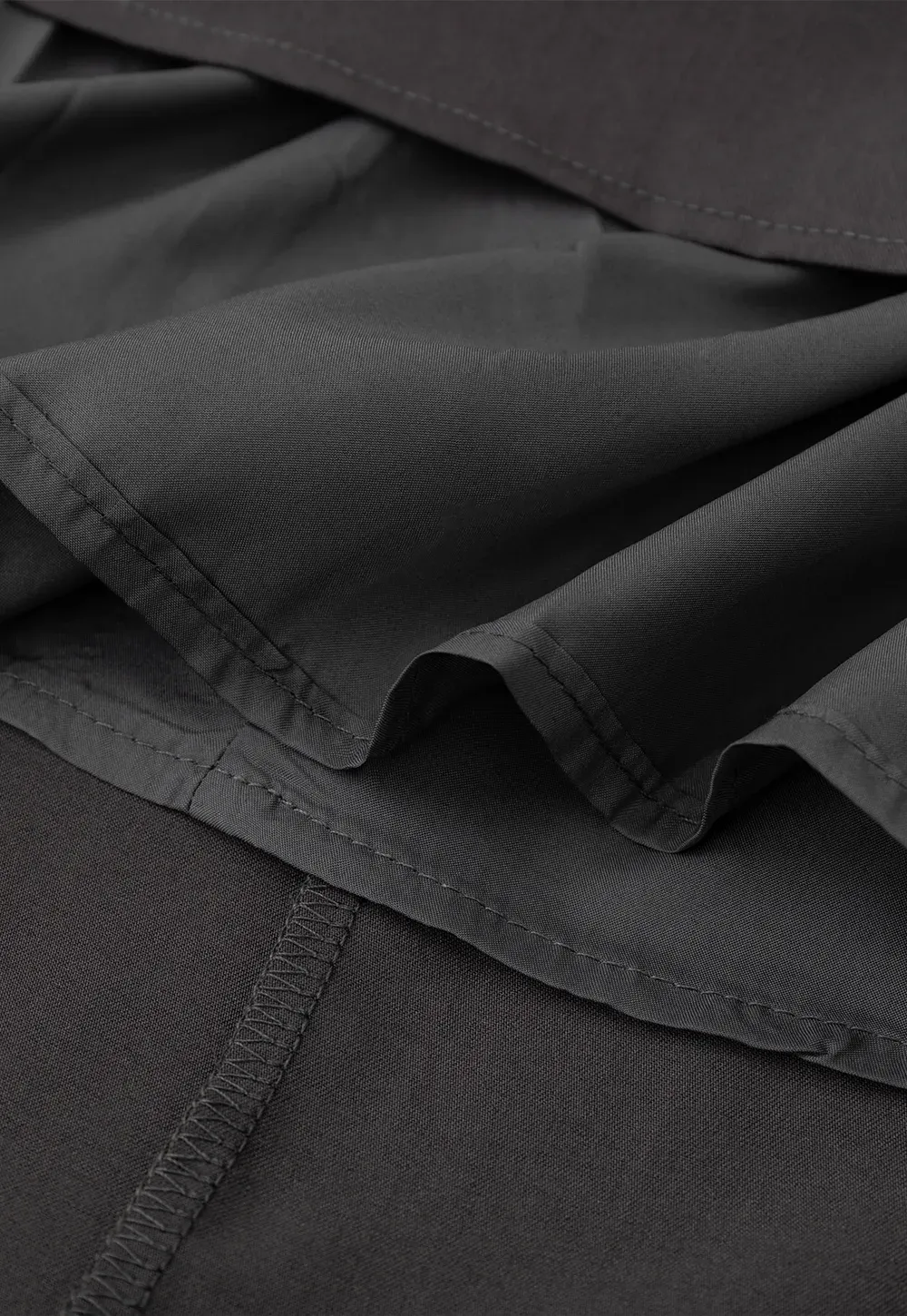 Asymmetrical Draped Sleeve Mini Dress