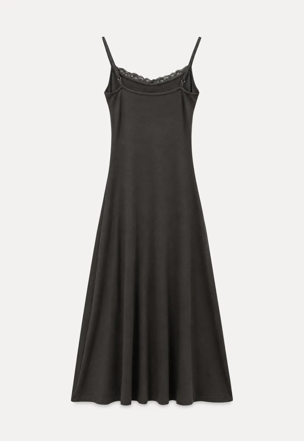 Lace Trim Spaghetti Strap Maxi Dress