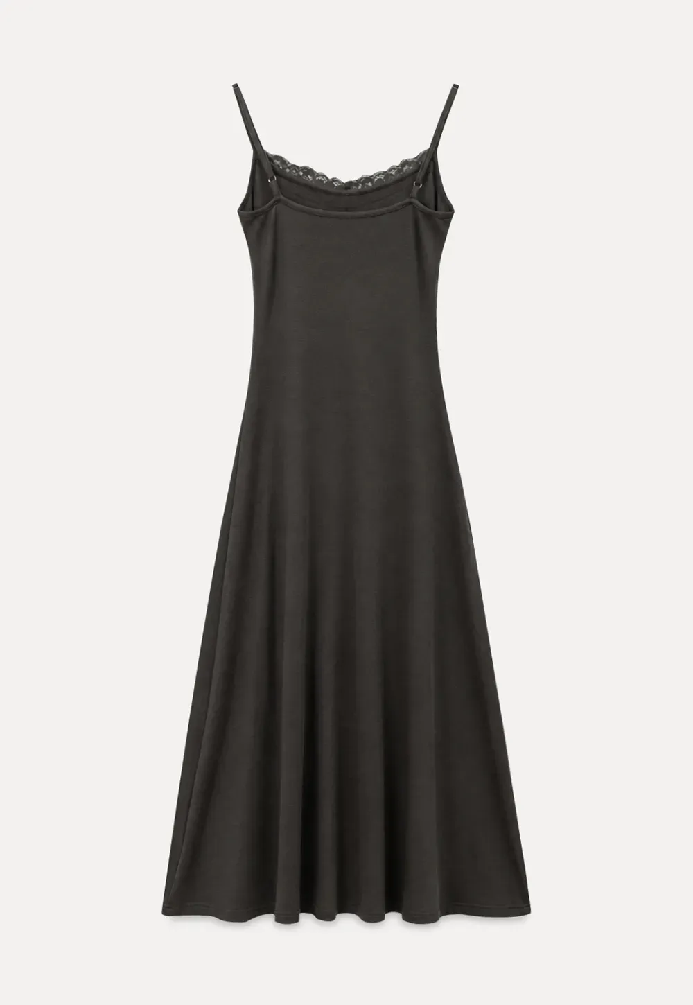 Lace Trim Spaghetti Strap Maxi Dress