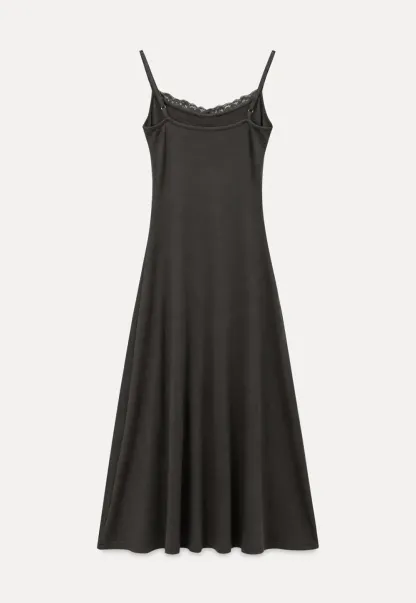 Lace Trim Spaghetti Strap Maxi Dress