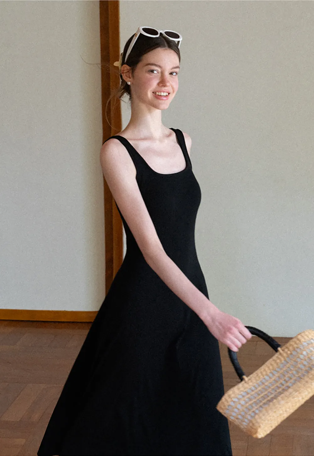 Square Neck Sleeveless Maxi Dress