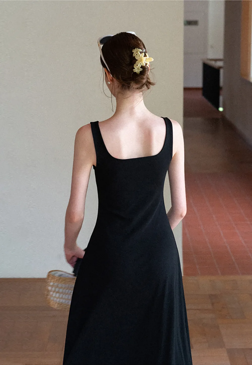 Square Neck Sleeveless Maxi Dress
