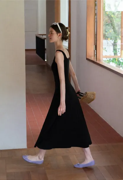 Square Neck Sleeveless Maxi Dress
