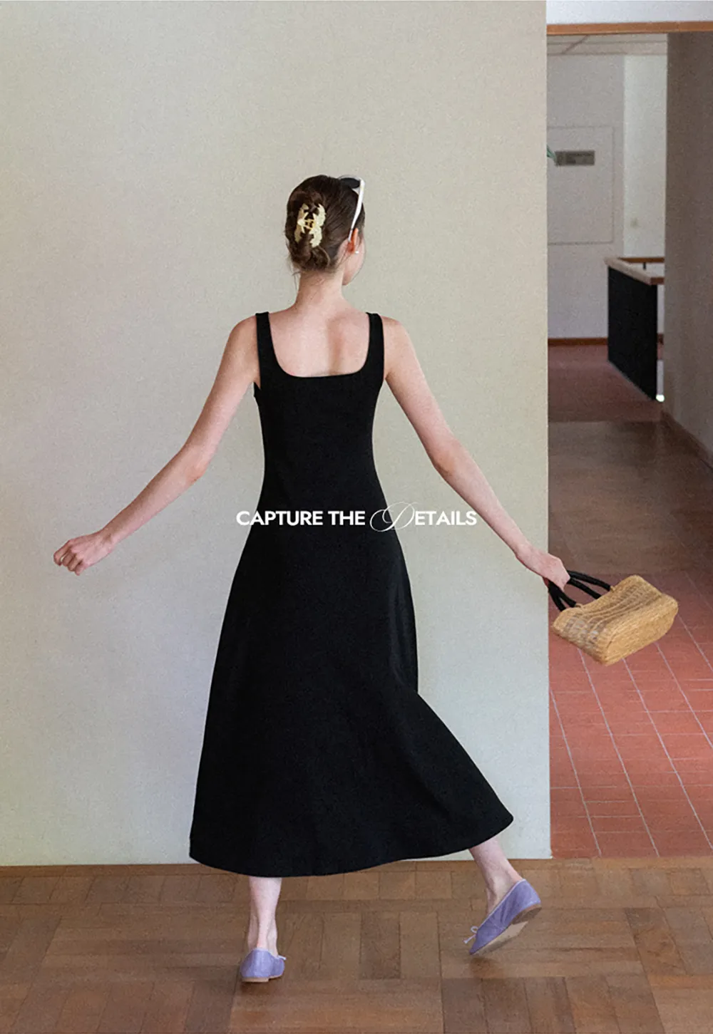 Square Neck Sleeveless Maxi Dress
