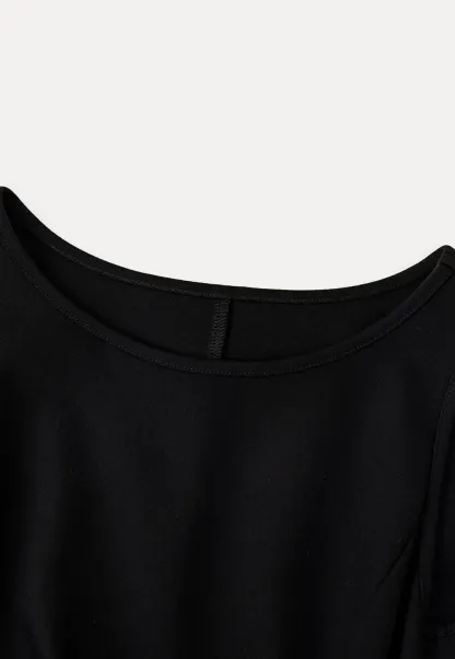 Robe mini sans manches à détail cache-cœur