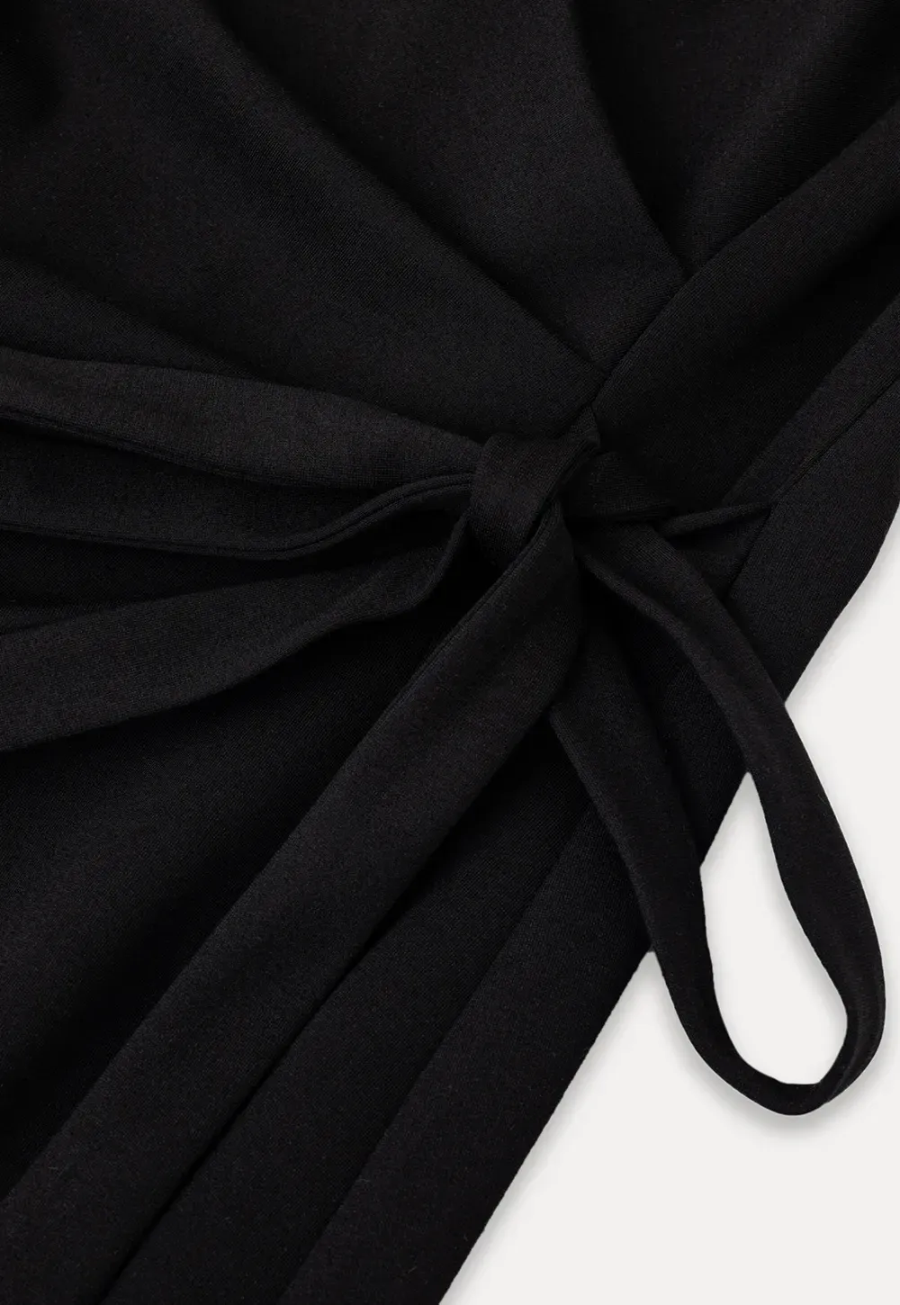 Robe mini sans manches à détail cache-cœur