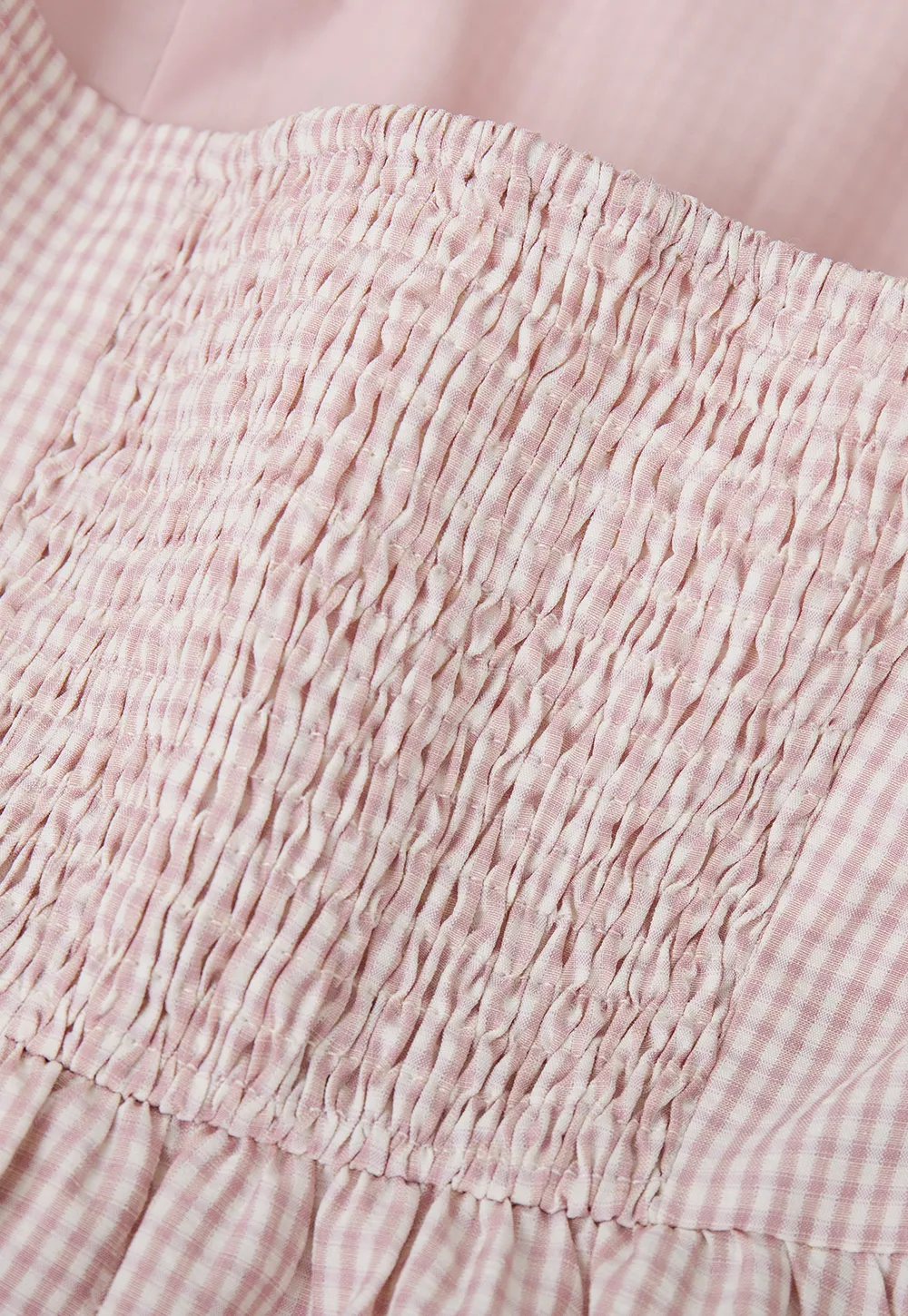 Gingham Check Halter Neck Drawstring Dress