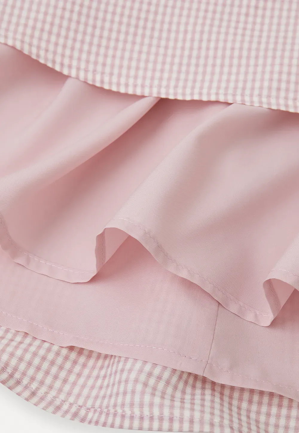 Gingham Check Halter Neck Drawstring Dress