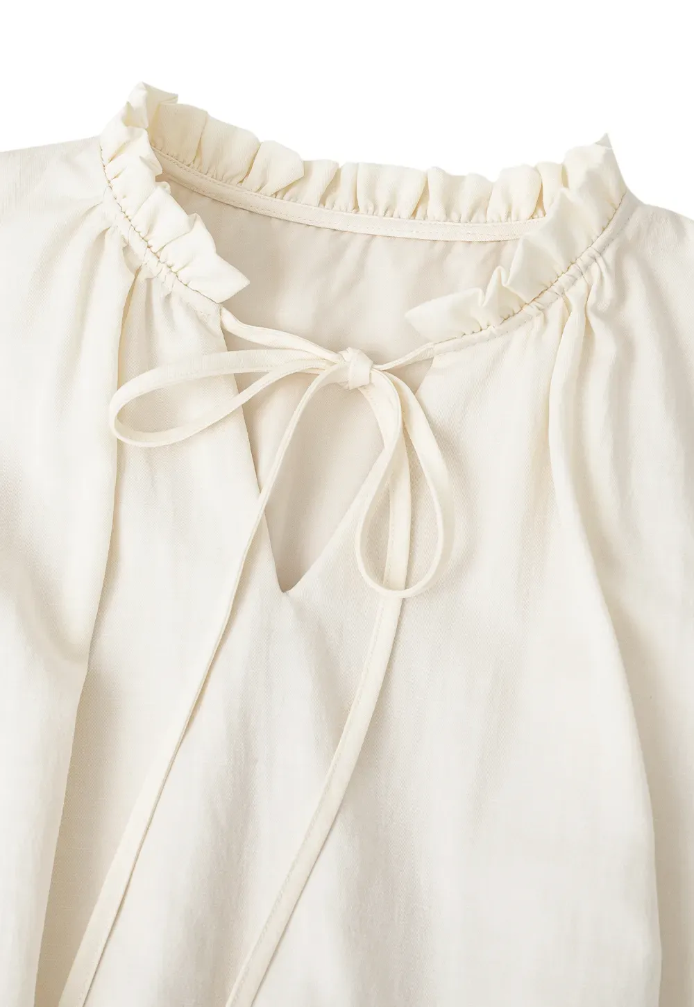 Tiered Ruffle Sleeveless Dress with Tie Neck