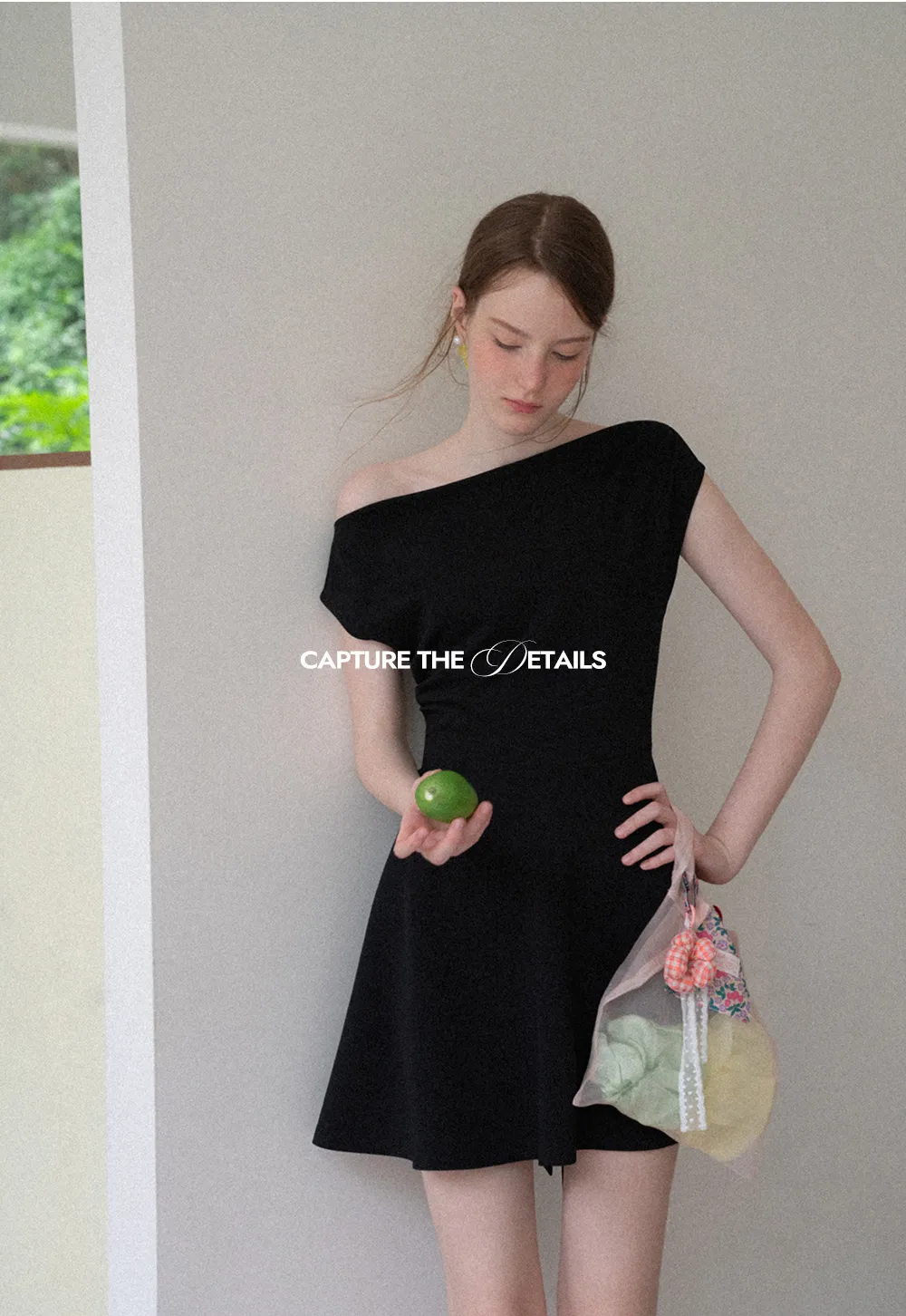 Off Shoulder Cutout Back Tie Waist Dress