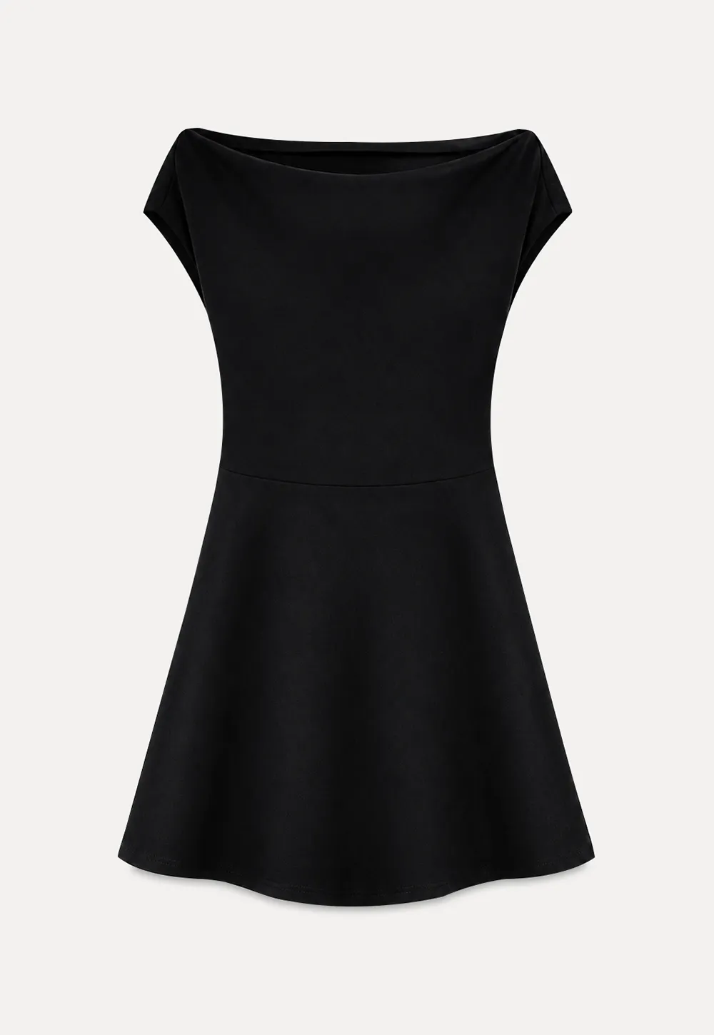 Off Shoulder Cutout Back Tie Waist Dress