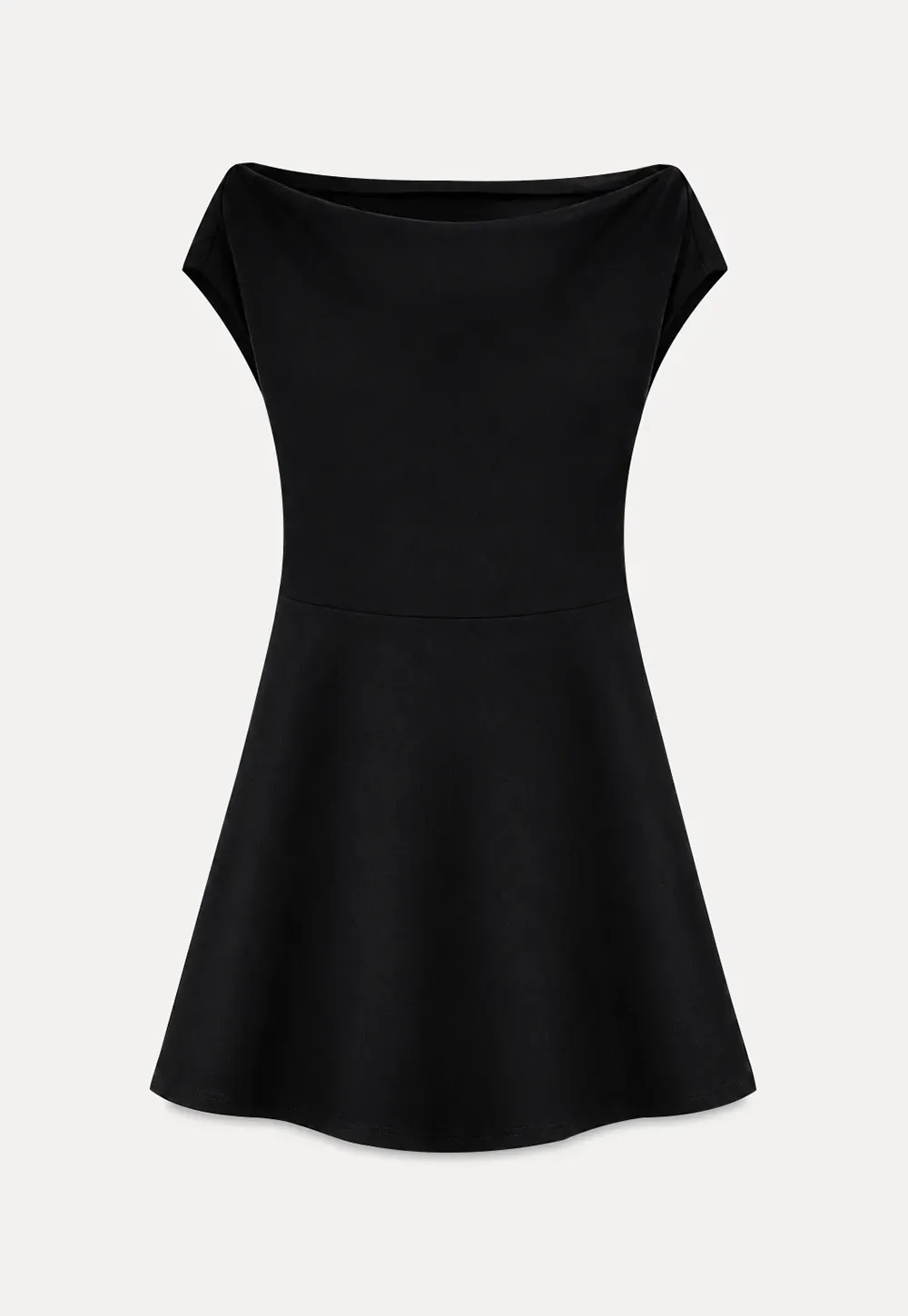 Off Shoulder Cutout Back Tie Waist Dress