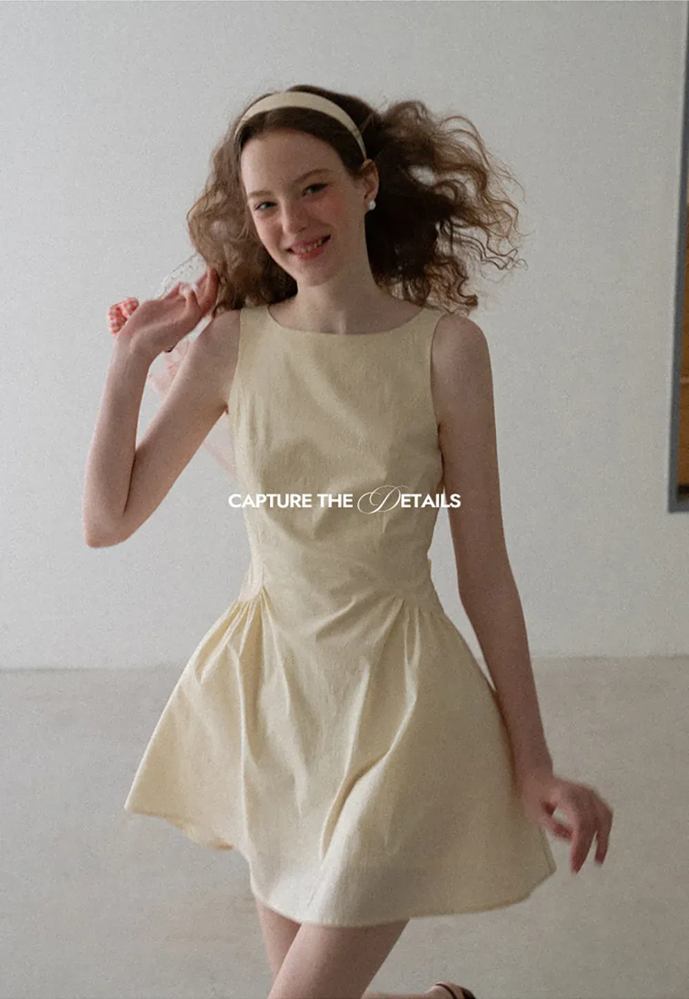 Square Neck Sleeveless A-Line Dress