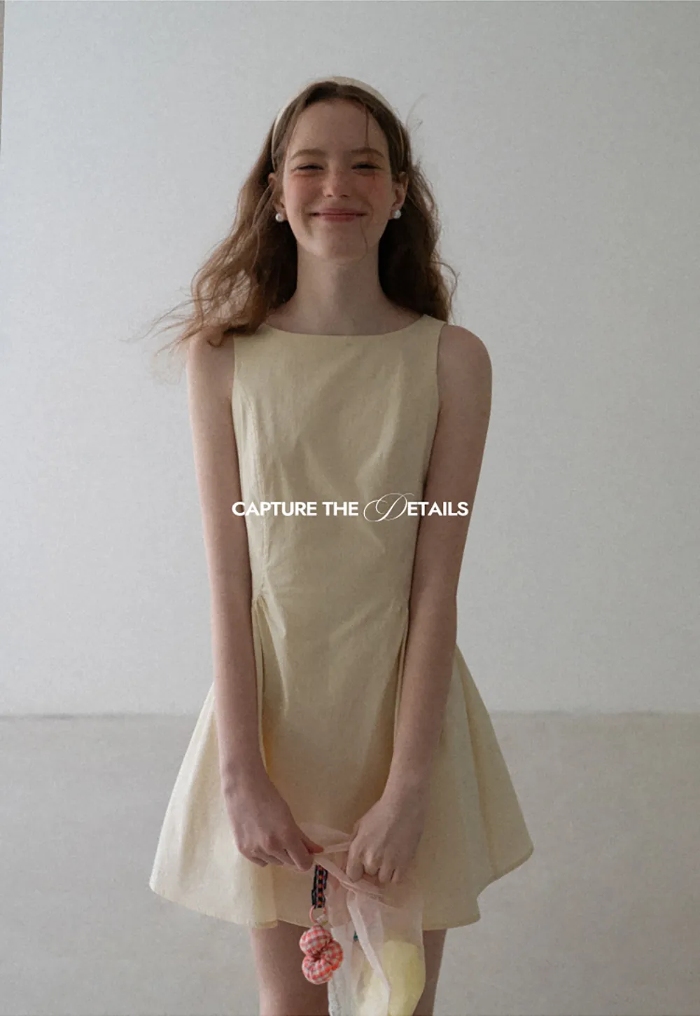 Square Neck Sleeveless A-Line Dress