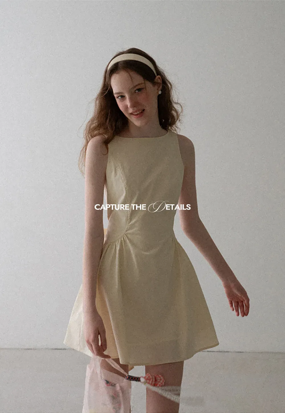 Square Neck Sleeveless A-Line Dress