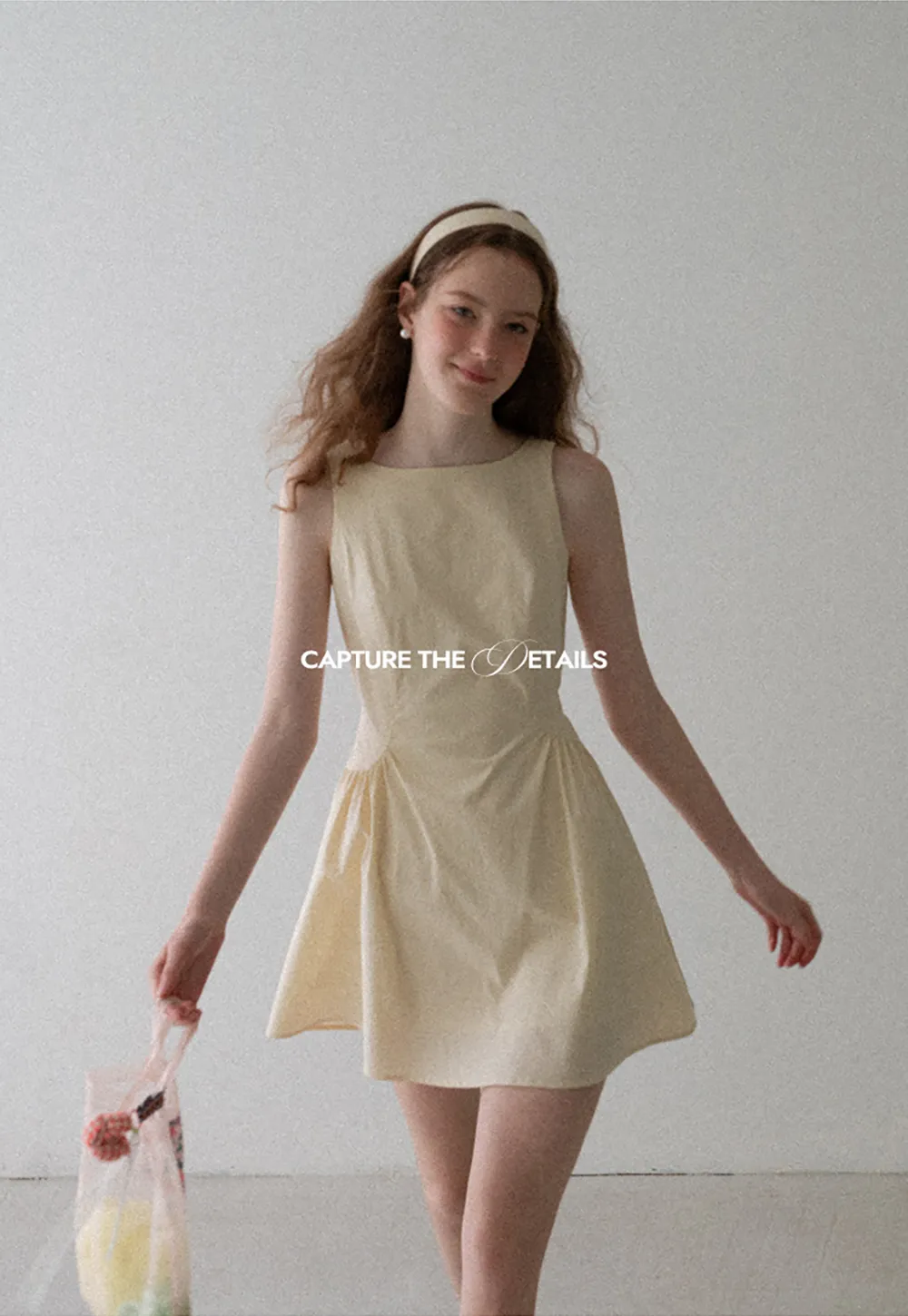 Square Neck Sleeveless A-Line Dress