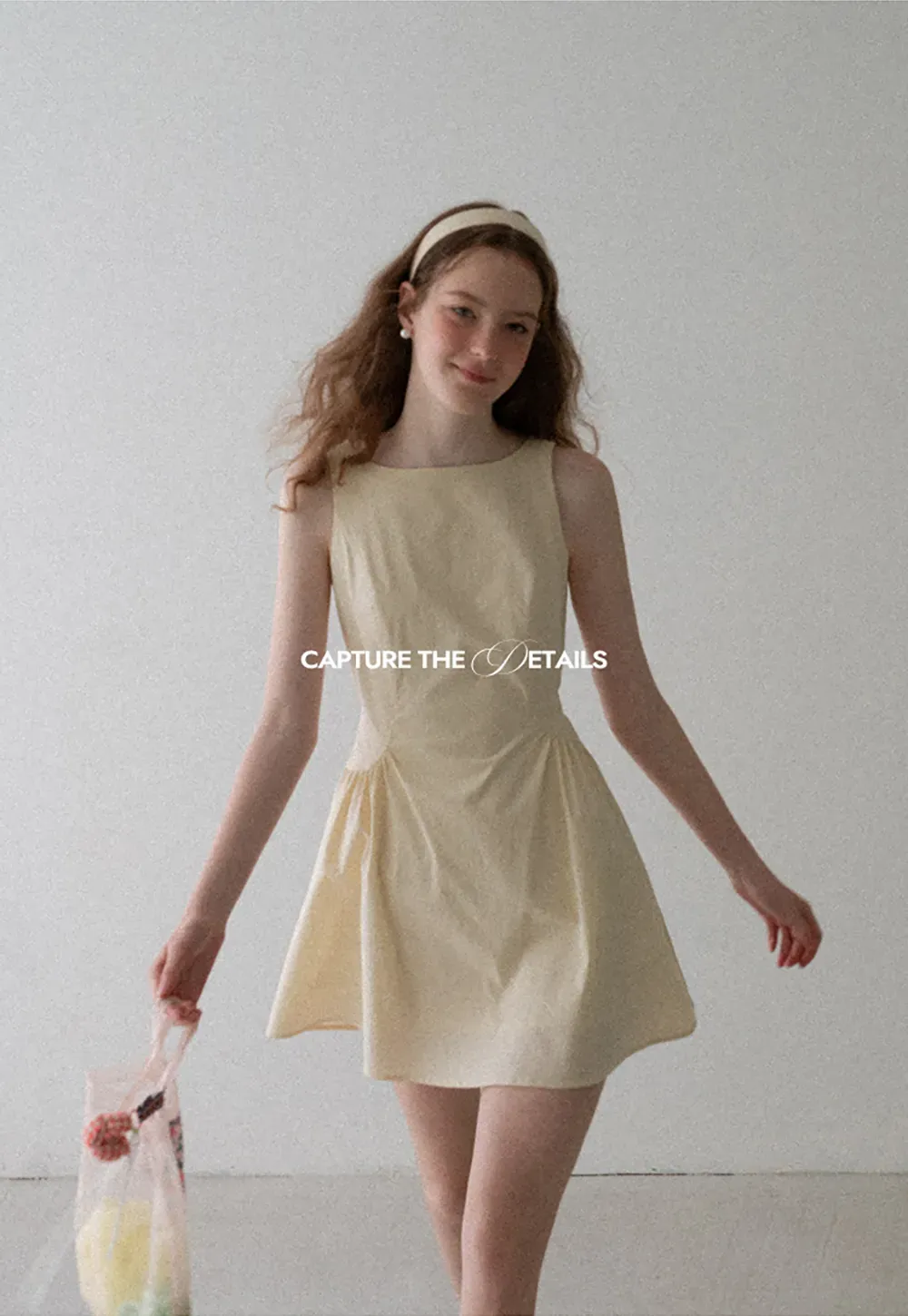 Square Neck Sleeveless A-Line Dress