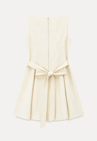 Square Neck Sleeveless A-Line Dress