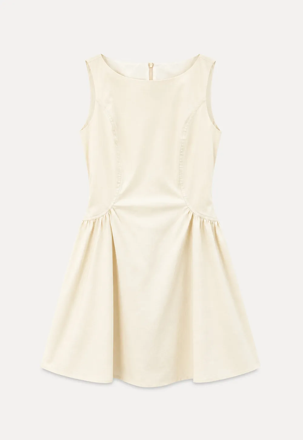 Square Neck Sleeveless A-Line Dress