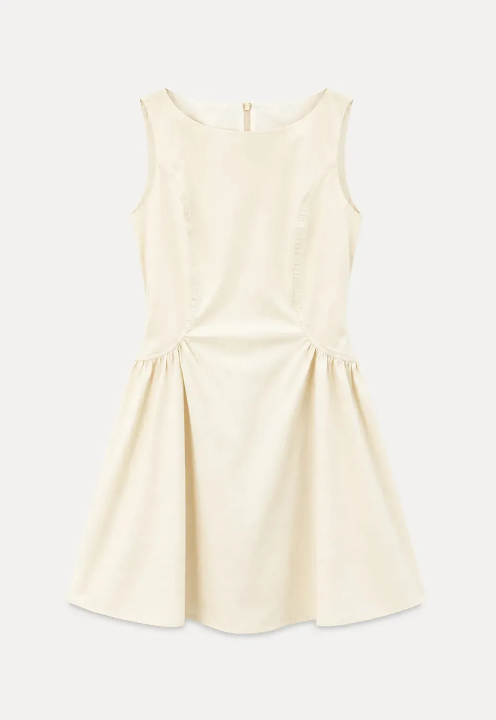 Square Neck Sleeveless A-Line Dress