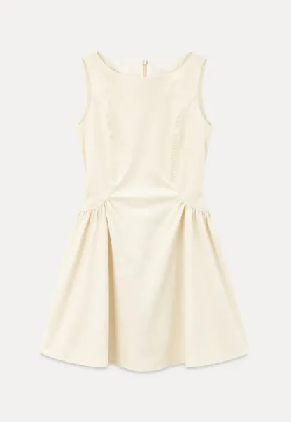 Square Neck Sleeveless A-Line Dress
