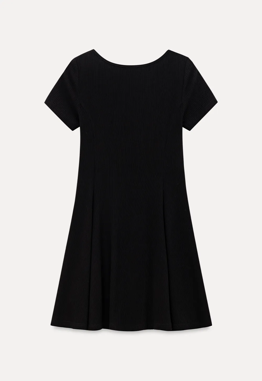 V Neck Short Sleeve A Line Dress