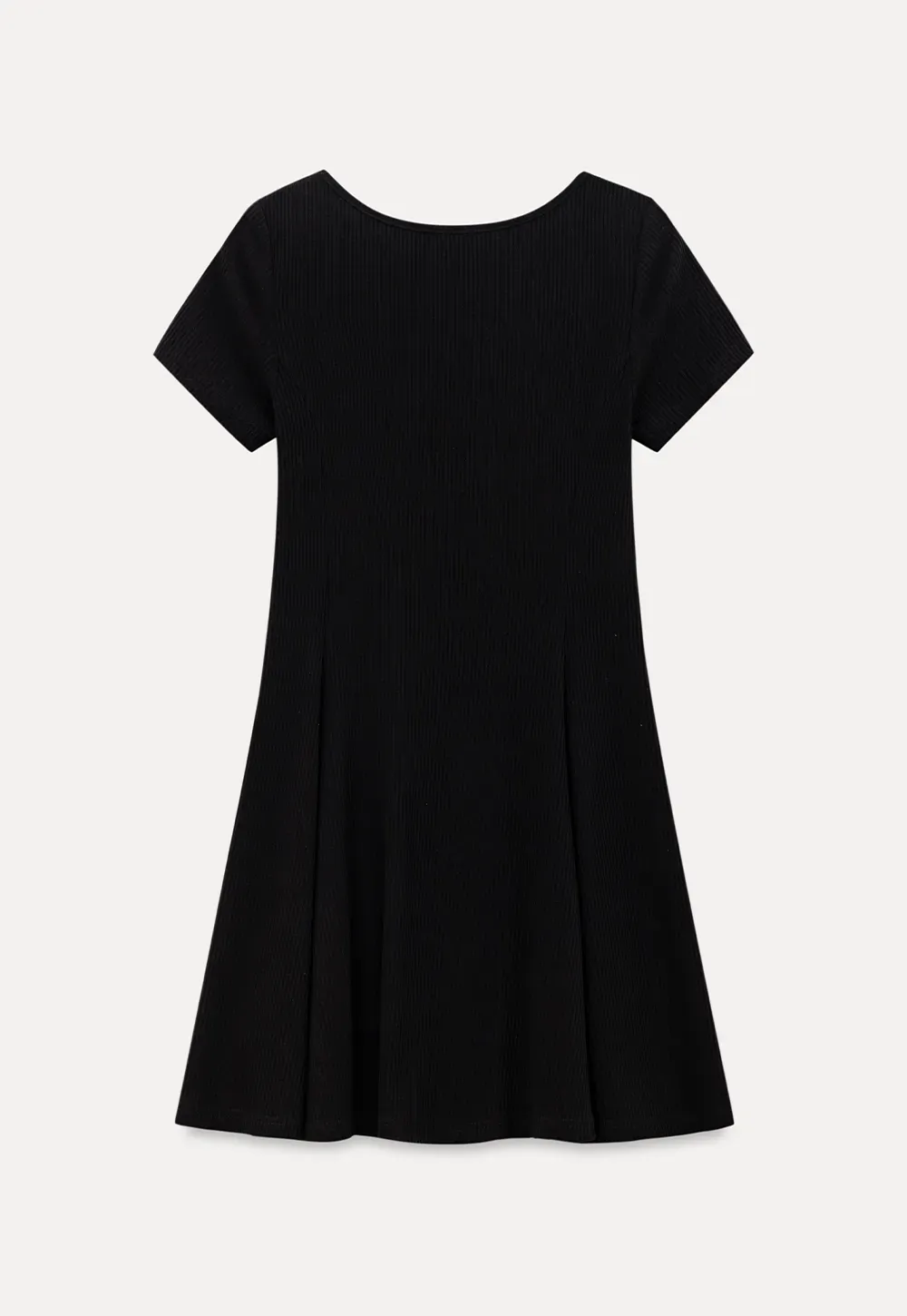 V Neck Short Sleeve A Line Dress