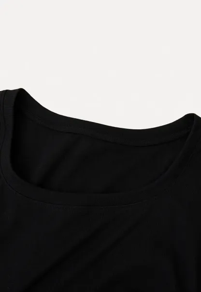 Square Neck Cap Sleeve A-Line Dress