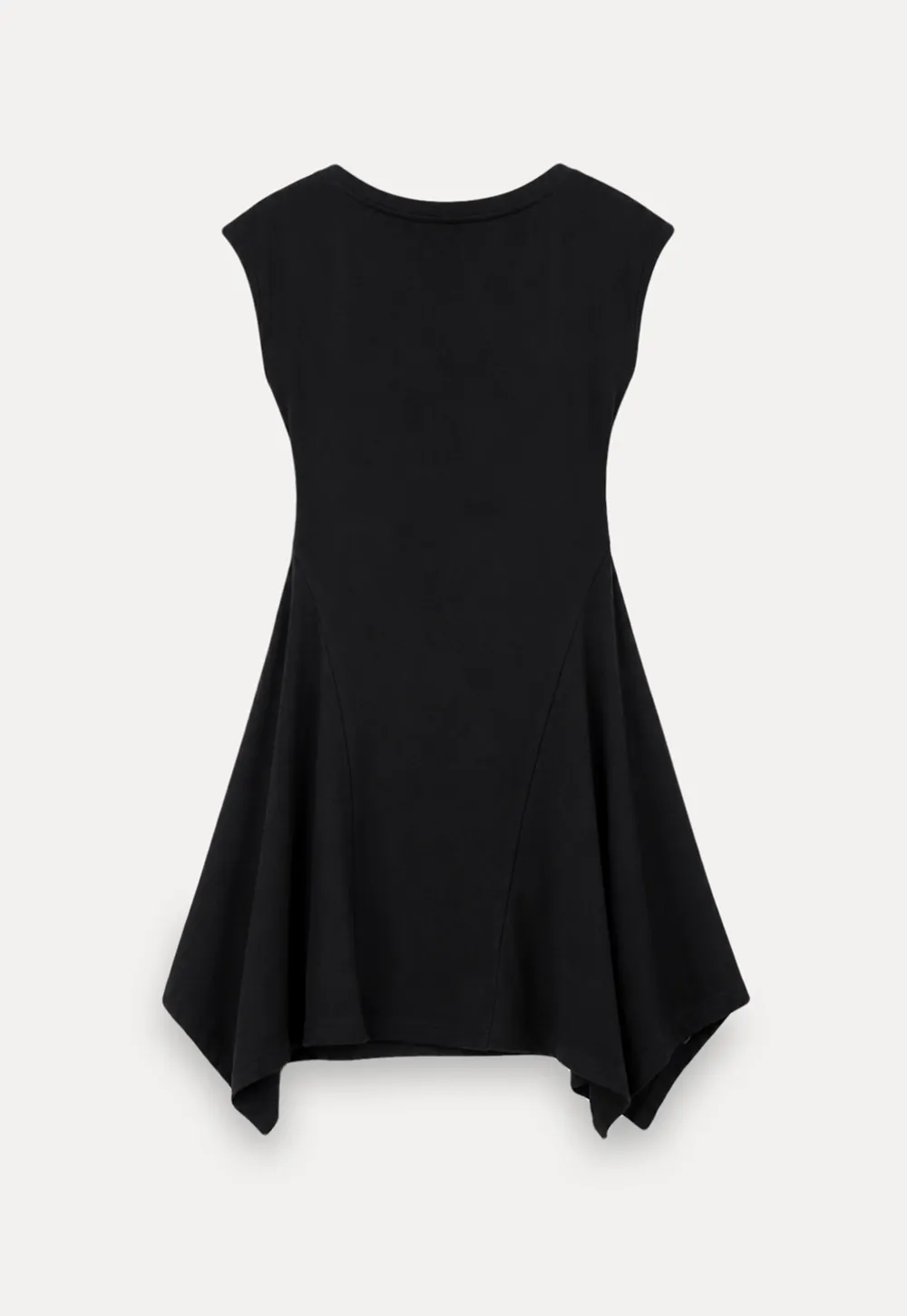 Square Neck Cap Sleeve A-Line Dress