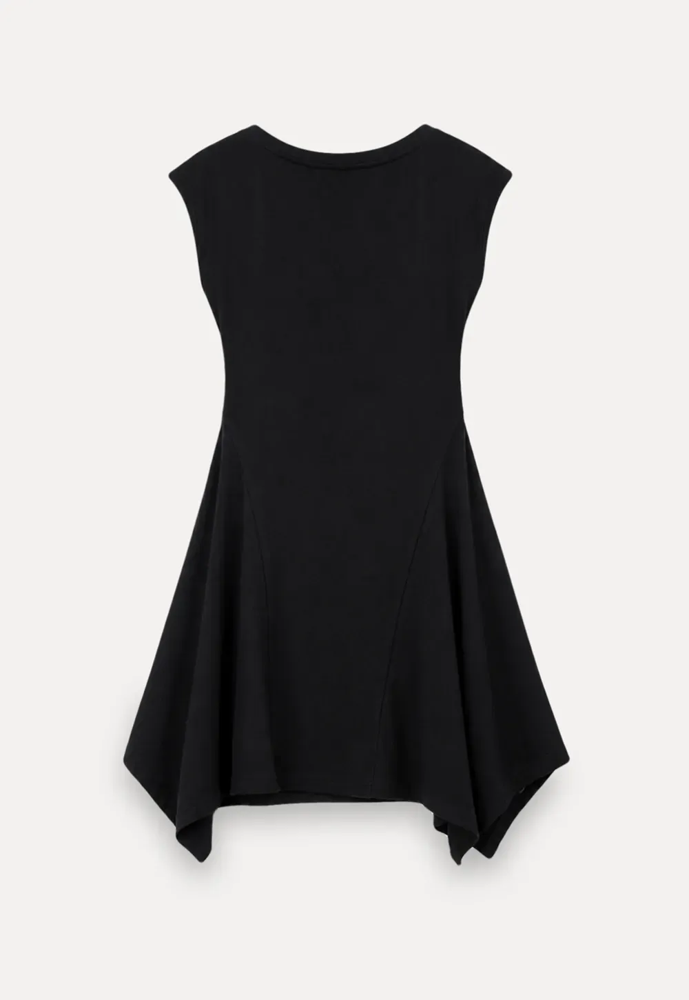 Square Neck Cap Sleeve A-Line Dress