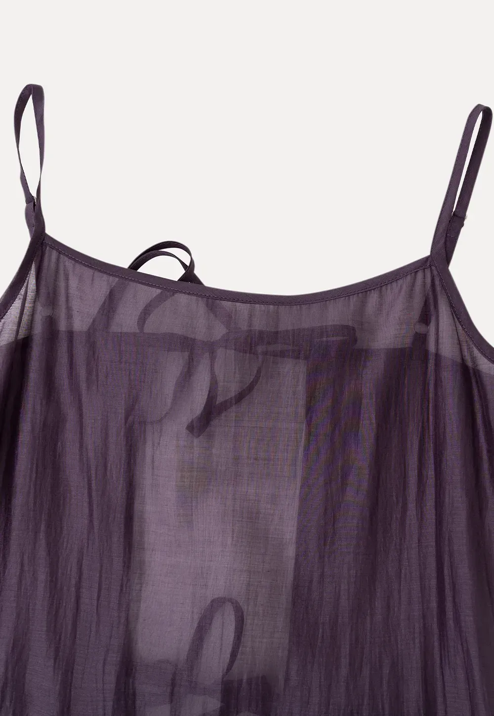 Sheer Layered Floral Print Slip Dress