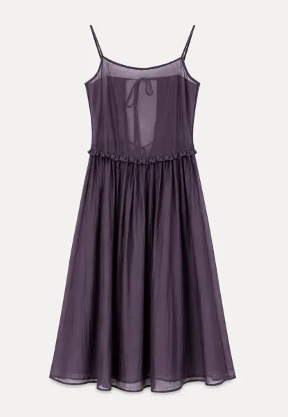 Sheer Layered Floral Print Slip Dress