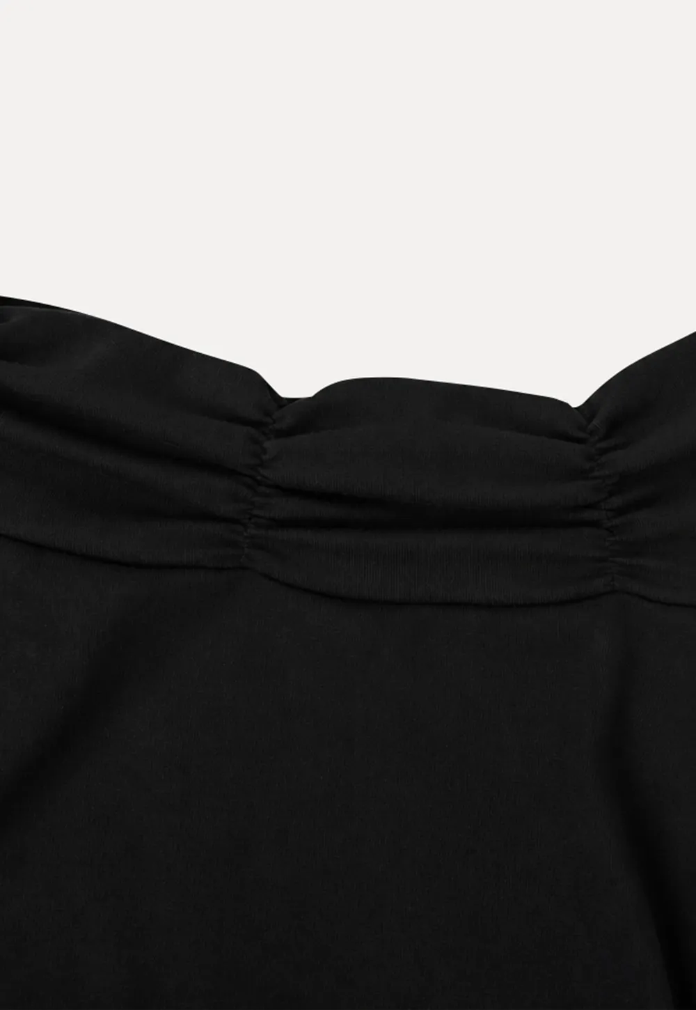 Off Shoulder Long Sleeve Flared Cuff Mini Dress