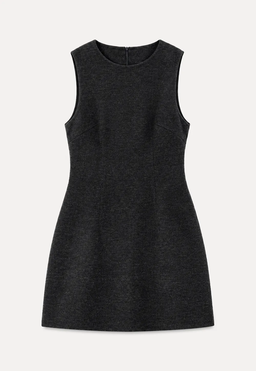 Ruffled Collar Bow Tie Sleeveless Dress with Long Sleeve Blouse