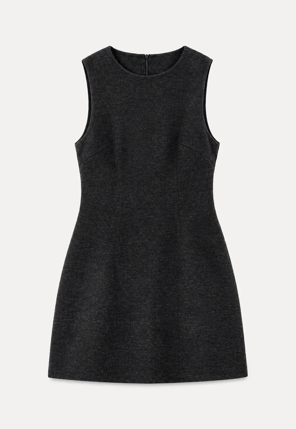 Ruffled Collar Bow Tie Sleeveless Dress with Long Sleeve Blouse