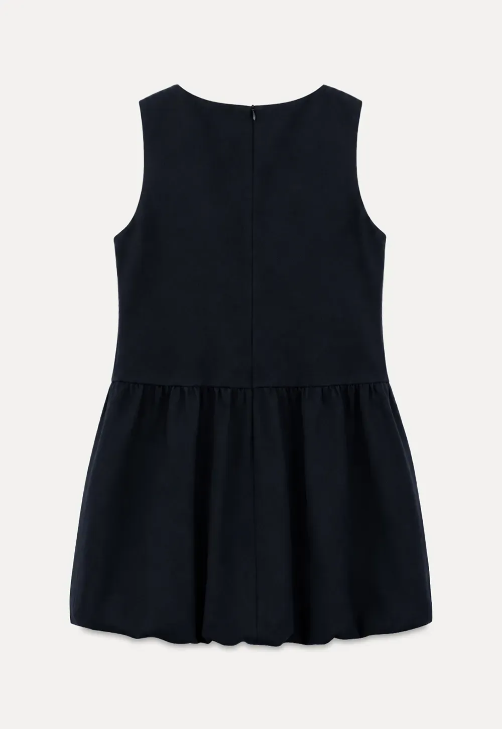 Lace Sleeve Layered Mock Neck A Line Dress