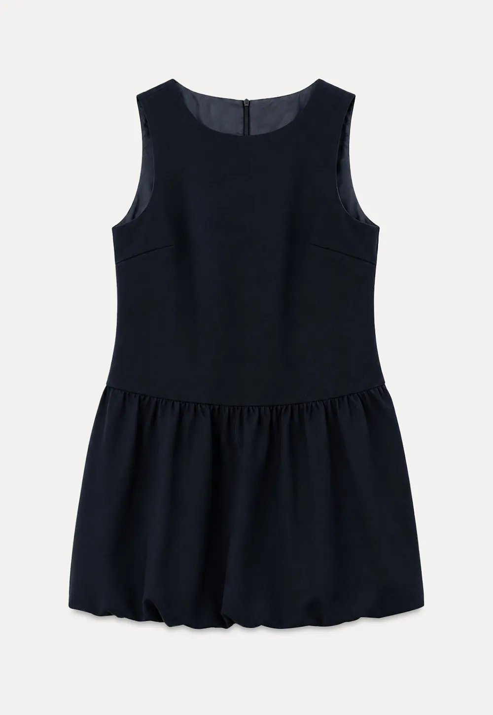 Lace Sleeve Layered Mock Neck A Line Dress